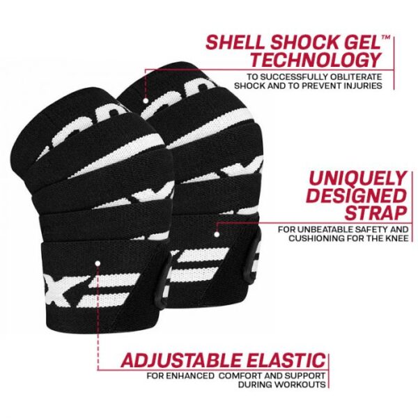 רצועות ליפוף לברך - RED LINE KNEE WRAPS