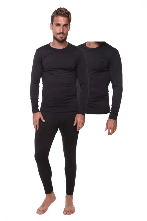שתי חולצות+מכנס טרמי מיקרו פליז לגבר