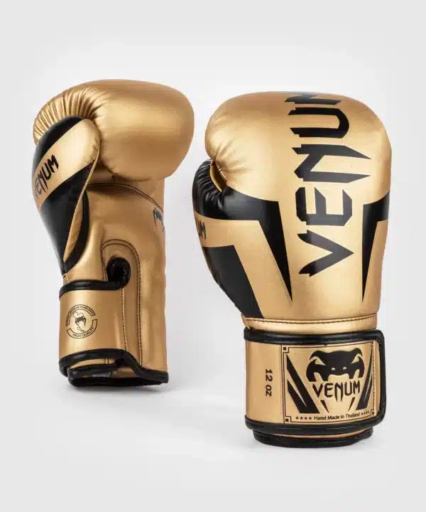 כפפות אגרוף ונום אליט זהב/שחור [Venum Elite Boxing Gloves]
