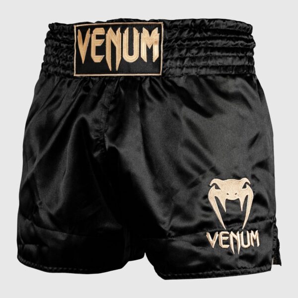 [Venum Muay Thai] Black/Gold Shorts Classic מכנס ונום אגרוף תאילנדי שחור/זהב