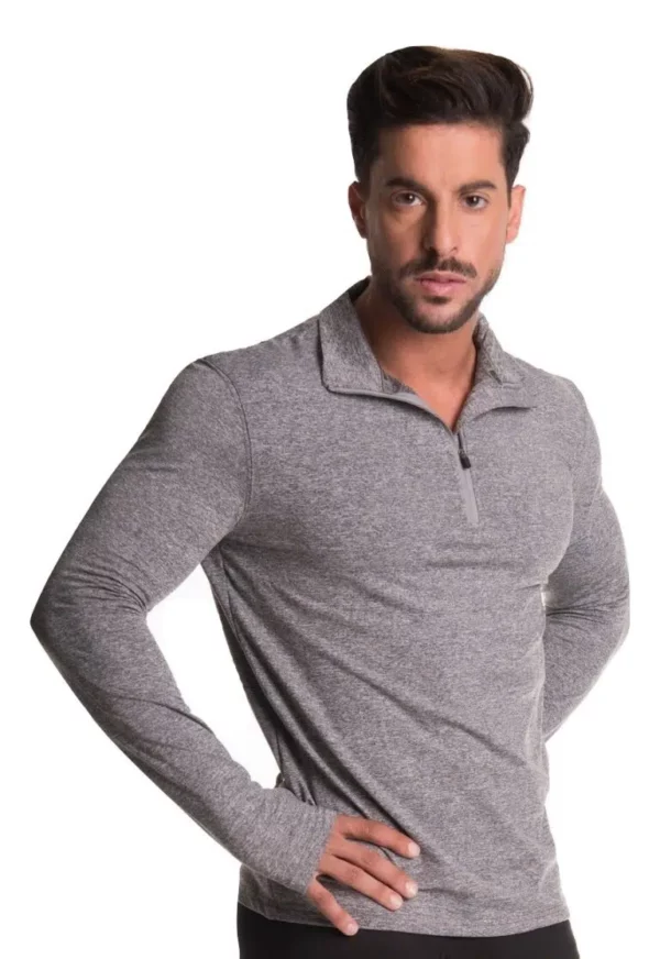 חולצה תרמית חצי רוכסן לגברים