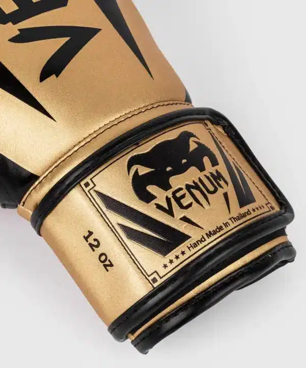 כפפות אגרוף ונום אליט זהב/שחור [Venum Elite Boxing Gloves]