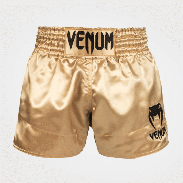 [Venum Muay Thai] Gold/Black Shorts Classic מכנס ונום אגרוף תאילנדי זהב/שחור