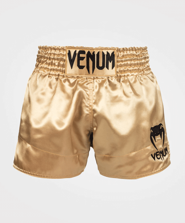 [Venum Muay Thai] Gold/Black Shorts Classic מכנס ונום אגרוף תאילנדי זהב/שחור