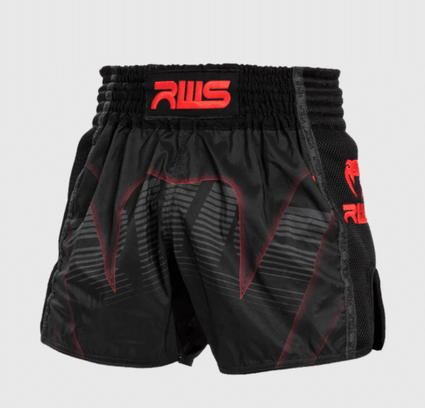 [RWS x Venum] Black Muay Thai Shorts מכנס מואי-תאי שחור