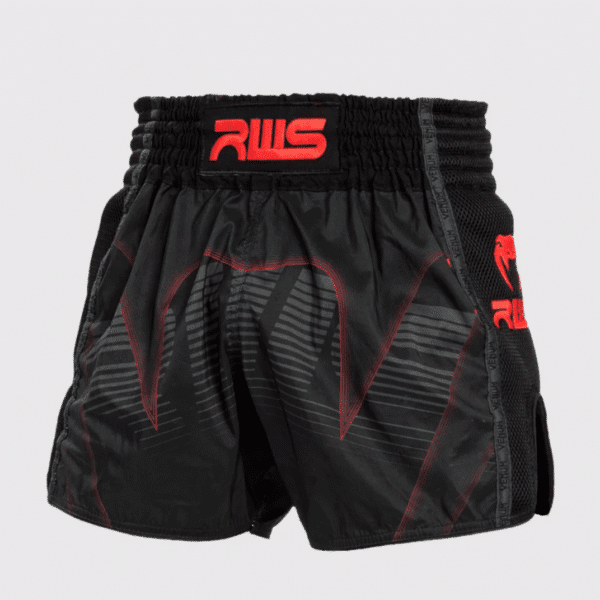[RWS x Venum] Black Muay Thai Shorts מכנס מואי-תאי שחור