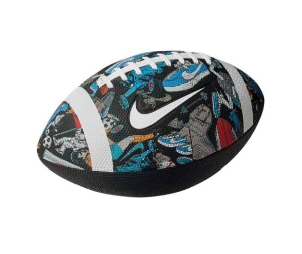 כדור פוטבול אמריקאי כחול/שחור צבעוני גומי Nike