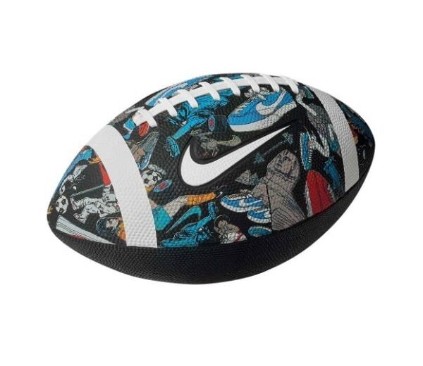 כדור פוטבול אמריקאי כחול/שחור צבעוני גומי Nike