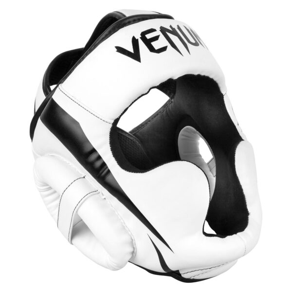 [Venum Elite Headgear] Taille Unique White/Black - מגן ראש ונום אליט ייחודי לבן/שחור