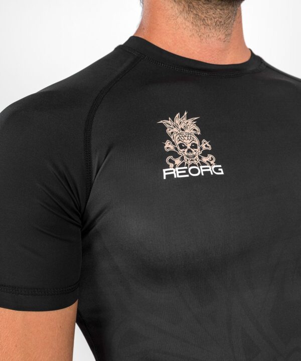 [Venum Reorg] Black Rashguard Short Sleeves חולצת ראשגארד ונום קצרה שחור