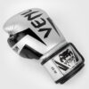 ⁦כפפות אגרוף ונום אליט כסף/שחור [Venum Elite Boxing Gloves]⁩ – תמונה ⁦4⁩