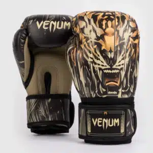 כפפות אגרוף לילדים ונום- מקצועיות Venum Tiger Kids Boxing Gloves - Black/Neon Orange