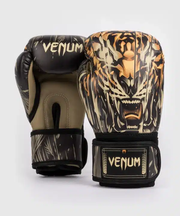 כפפות אגרוף לילדים ונום- מקצועיות Venum Tiger Kids Boxing Gloves - Black/Neon Orange