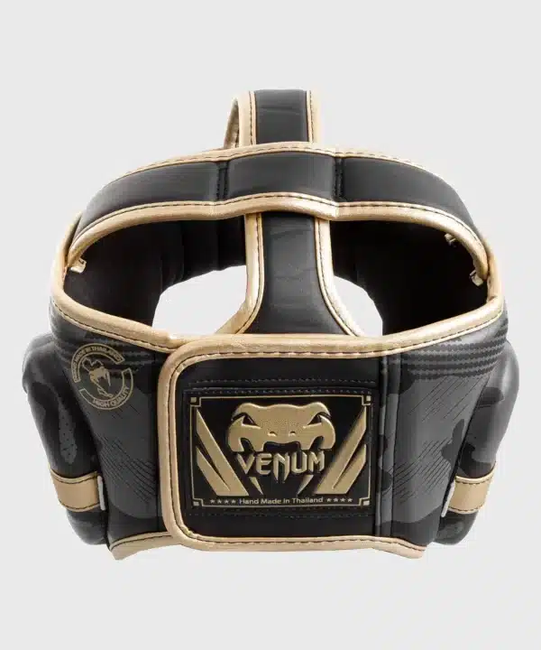 מגן ראש Venum Elite Boxing Headgear Dark camo/Gold