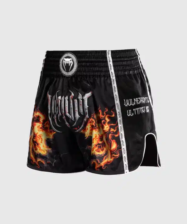 מכנס איגרוף תאילנדי Venum Gladiator 5.0 Muay Thai Shorts - Black/Neon Orange