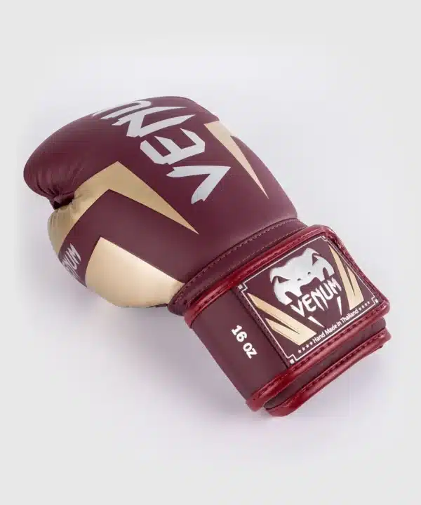 כפפות איגרוף Venum Elite Boxing Gloves Burgundy/Gold