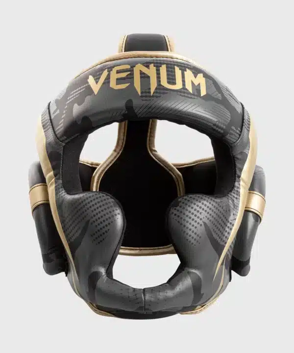 מגן ראש Venum Elite Boxing Headgear Dark camo/Gold