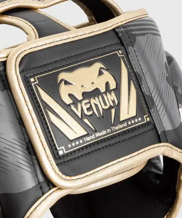 מגן ראש Venum Elite Boxing Headgear Dark camo/Gold