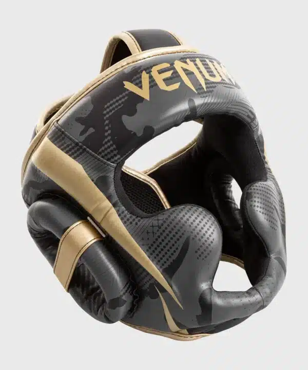 מגן ראש Venum Elite Boxing Headgear Dark camo/Gold