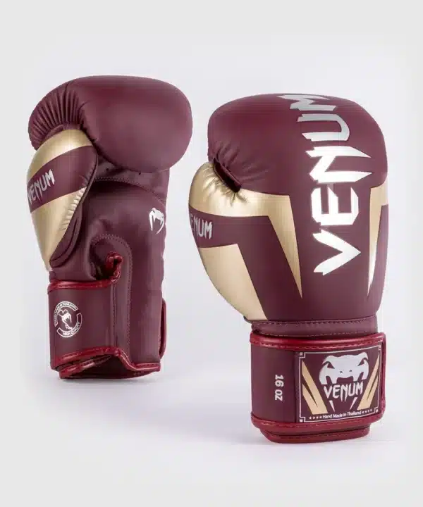 כפפות איגרוף Venum Elite Boxing Gloves Burgundy/Gold