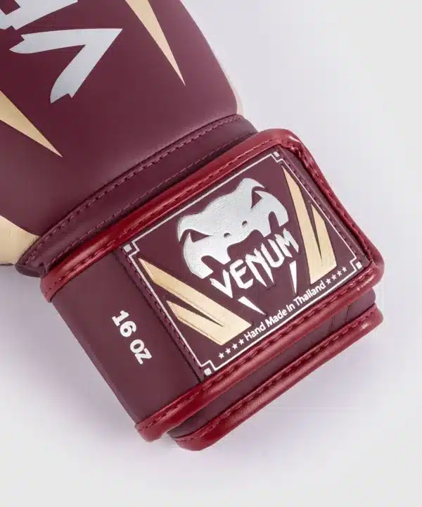 כפפות איגרוף Venum Elite Boxing Gloves Burgundy/Gold