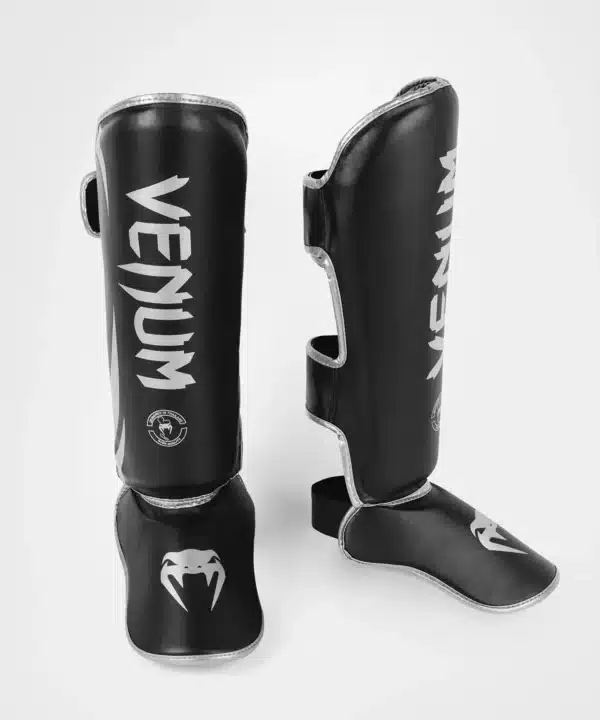 Venum Challenger Shin Guards - Black/Silver