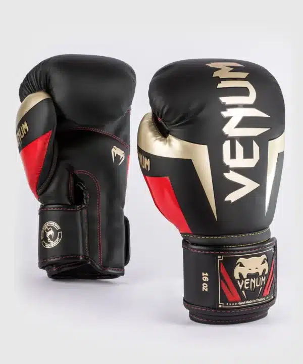 כפפות איגרוף Venum Elite Boxing Gloves Black/Gold/Red