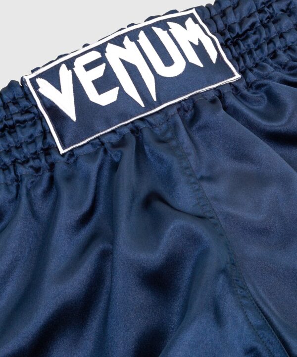 Venum Classic Muay Thai Short - Navy Blue/White מכנס ונום אגרוף תאילנדי כחול/לבן