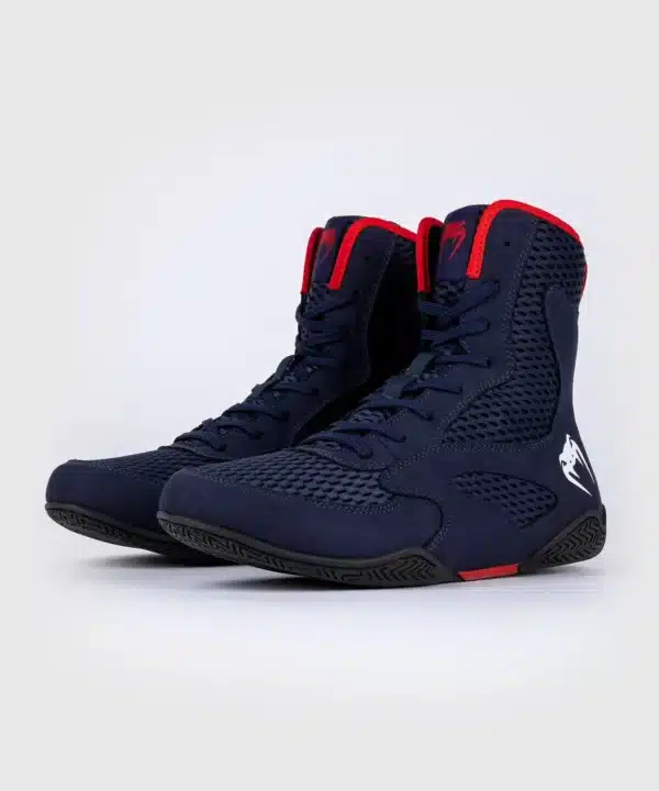 נעלי איגרוף Venum Contender Boxing Shoes Navy Blue Red