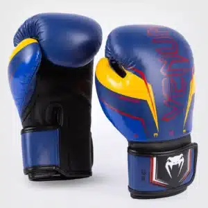 Venum Elite Evo Boxing Gloves - Blue/Yellow כפפות עלית סדרה EVO