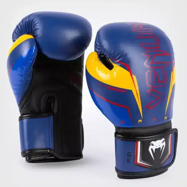 Venum Elite Evo Boxing Gloves - Blue/Yellow כפפות עלית סדרה EVO