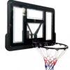לוח כדורסל שקוף מקצועי 110/75 ס"מ עם הרחקה מהקיר DUNK M007