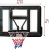 ⁦לוח כדורסל שקוף מקצועי 110/75 ס"מ עם הרחקה מהקיר DUNK M007⁩ – תמונה ⁦4⁩