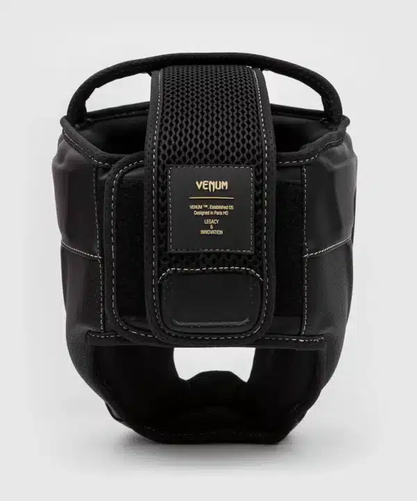 Venum Impact Evo Headgear - Black - מגן ראש ונום אליט שחור/זהב