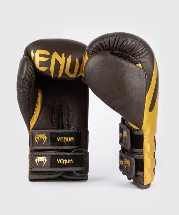 כפפות איגרוף מקצועיות  עור אמיתי Venum Reverso Boxing Gloves - Chocolate / Gold