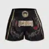 מכנס איגרוף תאילנדי Venum Santa Muerte 5.0 Muay Thai Shorts - Deep Black/Gold