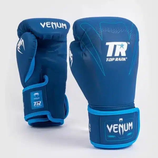 כפפות אגרוף סדרה מיוחדת Venum X Top Rank Original Impact Boxing Gloves - Navy Blue
