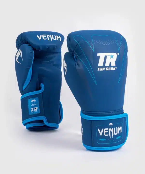 כפפות אגרוף סדרה מיוחדת Venum X Top Rank Original Impact Boxing Gloves - Navy Blue