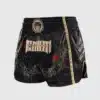⁦מכנס איגרוף תאילנדי Venum Santa Muerte 5.0 Muay Thai Shorts - Deep Black/Gold⁩ – תמונה ⁦3⁩