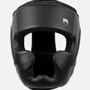 Venum Impact Evo Headgear - Black - מגן ראש ונום אליט שחור/זהב