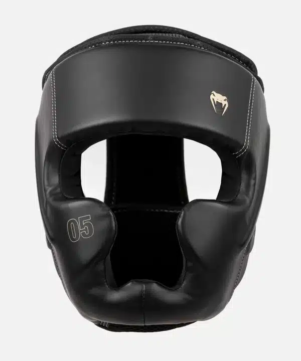 Venum Impact Evo Headgear - Black - מגן ראש ונום אליט שחור/זהב