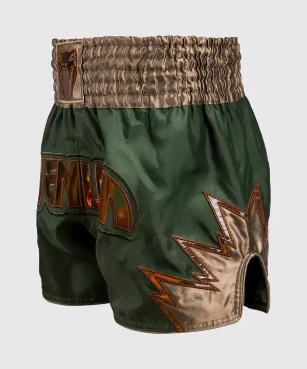 מכנס איגרוף תאילנדי Venum Inferno Muay Thai Shorts - Khaki/Bronze