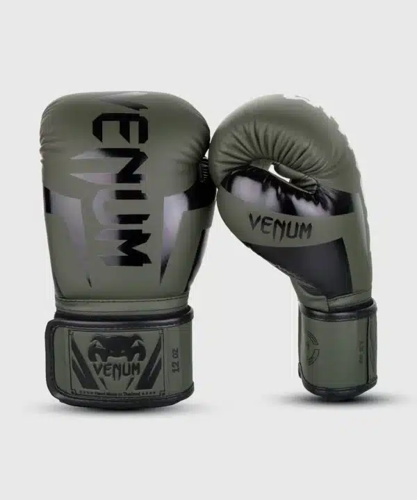 כפפות אגרוף ונום עלית ירוק/שחור [Venum Elite Boxing Gloves]