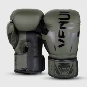 כפפות אגרוף ונום עלית ירוק/שחור [Venum Elite Boxing Gloves]
