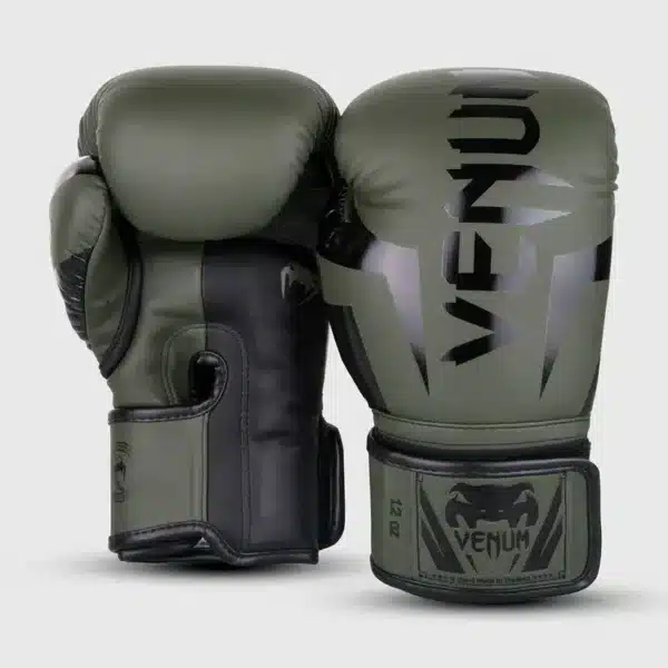 כפפות אגרוף ונום עלית ירוק/שחור [Venum Elite Boxing Gloves]