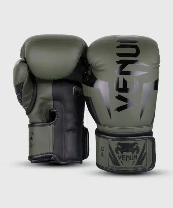 כפפות אגרוף ונום עלית ירוק/שחור [Venum Elite Boxing Gloves]