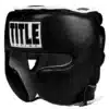מגן ראש מקצועי עור אמיתי TITLE Boxing Leather Sparring Headgear