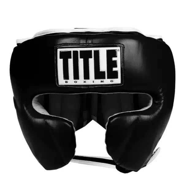 מגן ראש מקצועי עור אמיתי TITLE Boxing Leather Sparring Headgear