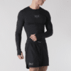 ⁦ראשגרד שרוול ארוך שחור - Everlast Compression Long Sleeve T-Shirt⁩ – תמונה ⁦4⁩