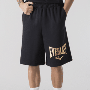 מכנסי שורטס עם לוגו של Everlast בצבע זהב מטאלי - Everlast Logo Shorts Metallic Gold
